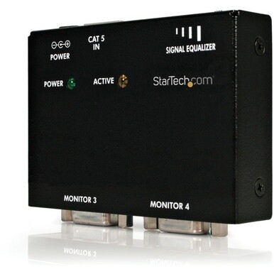 StarTech.com VGA over CAT5 remote receiver for video extender - Extend and distribute a VGA signal to up to 4 displays over Cat5 cable - vga receiver - VGA over Cat5 Receiver - VGA to Cat5 receiver -v