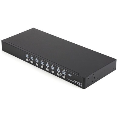 StarTech.com 16 Port 1U Rackmount USB KVM Switch Kit with OSD and Cables - A complete 16-port USB KVM kit, including all necessary cables and accessories - usb kvm switch - 16 port kvm switch - vga kv