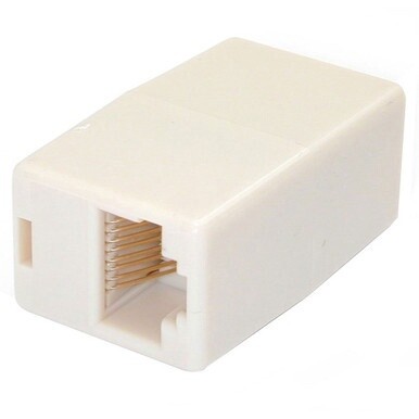 StarTech.com Cat5e RJ45 Modular Inline Coupler - Network coupler - RJ-45 (F) - RJ-45 (F) - Extend the length on your Cat5e patch cable. - rj45 coupler - rj45 to rj45 coupler - ethernet coupler - modul