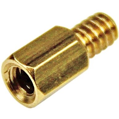 StarTech.com 6-32 Brass Motherboard Standoffs for ATX Computer Case - 15 Pack - Standoff Screw - 6 - 0.50" - Hex - Hex - Brass - 15 / Pack - TAA Compliant