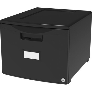 Storex 18&quot; Stackable File Drawer - 18.3&quot; x 14.8&quot; x 12.8&quot; - 1 x Drawer(s) for File - Stackable, Lightweight, Durable, Moisture Resistant, Rust Resistant, Scratch Resistant, Dent Resistant, Locking Draw