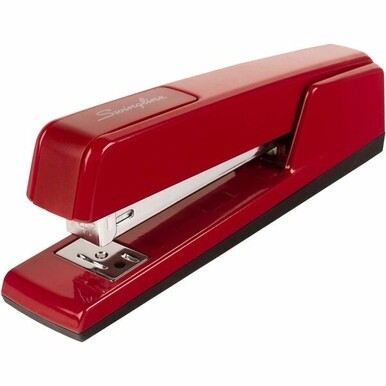 Swingline 747 Classic Stapler - 20 of 20lb Paper Sheets Capacity - 210 Staple Capacity - Full Strip - 1/4&quot; Staple Size - 1 Each - Lipstick