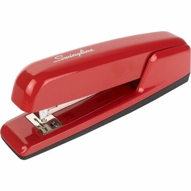 Swingline 747 Rio Red Stapler - 25 of 20lb Paper Sheets Capacity - 210 Staple Capacity - Full Strip - 1/4&quot; Staple Size - 1 Each - Rio Red