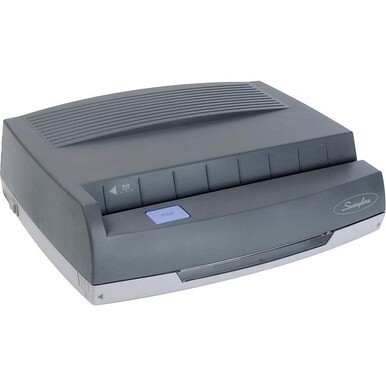 Swingline 350MD Medium-Duty Electric Punch - 3 Punch Head(s) - 50 Sheet of 20lb Paper - 9/32&quot; Punch Size - 13&quot; x 10.6&quot; x 4&quot; - Dark Gray