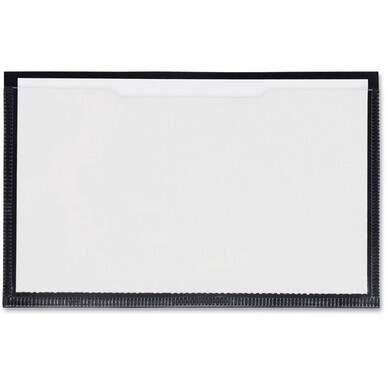 Tatco Label Inserts Magnetic Label Holders - Support 4" x 6" Media - 4.4" x 6.4" x - Vinyl - 10 / Pack - Black