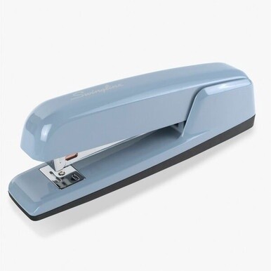 Swingline 747 Business Stapler - 25 of 20lb Paper Sheets Capacity - 210 Staple Capacity - Full Strip - 1/4&quot; Staple Size - 1 Each - Sky Blue