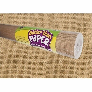Teacher Created Resources Better Than Paper Board Roll - Bulletin Board, Classroom - 48&quot;Width x 12 ftLength - Burlap - 1 Roll