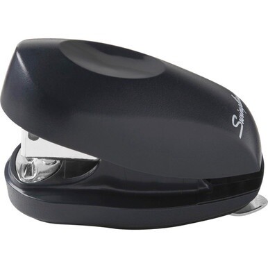 Swingline Tot Stapler - 12 of 20lb Paper Sheets Capacity - 50 Staple Capacity - Mini - 1/4&quot; Staple Size - 1 Each - Black