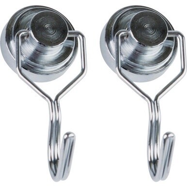 Teacher Created Resources Strong Magnetic Hooks - 20 lb (9.07 kg) Capacity - 1.5&quot; Length - for Classroom - Magnetic - 2 / Pack