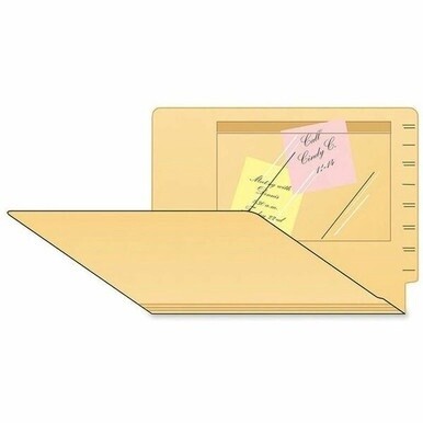 Tabbies Self-adhesive Poly Pockets - 6" Height x 9" Width - Clear - Poly - 100 / Box