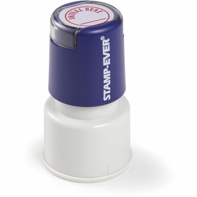 Trodat Stamp-Ever Pre-Inked INITIAL HERE Stamp - &quot;Initial Here&quot; - 0.75&quot; Impression Length - Red - 1 Each
