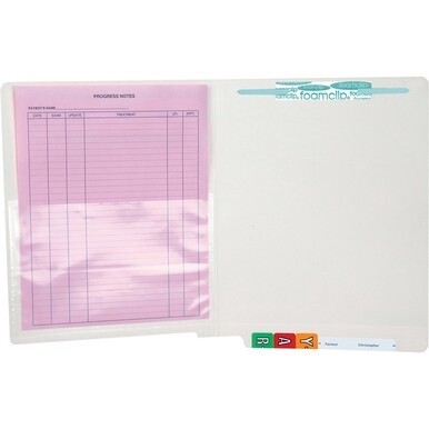 Tabbies Self-adhesive Poly Pockets - 4 3/4&quot; x 7&quot; Sheet - Clear - Poly - 100 / Box