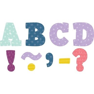 Teacher Created Resources Oh Happy Day Magnetic Letters - Fun Theme/Subject - Magnetic - 3&quot; Length - Multi - 1 Pack