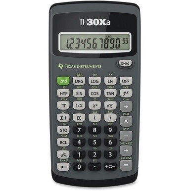 Texas Instruments TI-30XA Student Scientific Calculator - 10 Digits - Battery Powered - 6" x 3.1" x 0.8" - Black - 1 Each