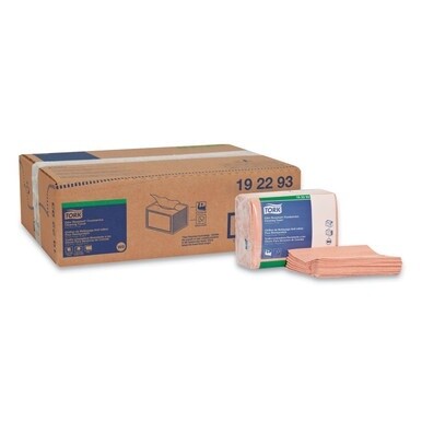 Small Pack Foodservice Cloth, 1-Ply, 11.75 x 14.75, Unscented, Red with Red Stripe, 50/Poly Pack, 4 Packs/Carton