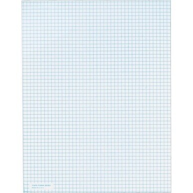 GSA MAS TOPS Graph Pad - 50 Sheets - Both Side Ruling Surface - 20 lb Basis Weight - Letter - 8 1/2" x 11" - White Paper - 1 / Pad