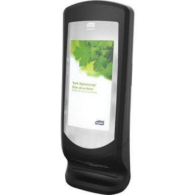 Tork Xpressnap&amp;reg; Stand Napkin Dispenser Black N4 - Tork Xpressnap&amp;reg; Stand Napkin Dispenser Black N4, Upright Design, Signature Range, 24.5&quot; x 9.25&quot; x 9.25&quot; , 6332000