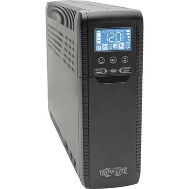 Tripp Lite by Eaton Line Interactive UPS with USB and 10 Outlets - 120V, 1440VA, 900W, 50/60 Hz, AVR, ECO Series, ENERGY STAR - Tower - AVR - 7 Hour Recharge - 3 Minute Stand-by - 120 V AC Input - 110