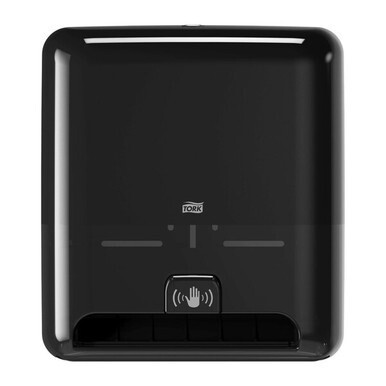 Tork Matic Hand Towel Roll Dispenser Black H1 - Tork Matic Hand Towel Roll Dispenser with Intuition Sensor, Black, Elevation, H1, non-contact One-at-a-Time dispensing, 5511282