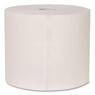 Heavy-Duty Cleaning Cloth, 1-Ply, 12.6" x 912.2 ft, White