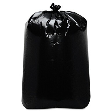 Low-Density Can Liners, 60 gal, 22" x 58", Black, 100/Carton