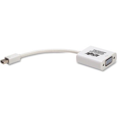 Tripp Lite by Eaton Keyspan Mini DisplayPort to Active VGA Adapter Video Converter (M/F) White 6-in. (15.24 cm) - Video Converter for Mac/PC, MDP2VGA 1920x1200 1080p (M/F) 6-in.&quot;