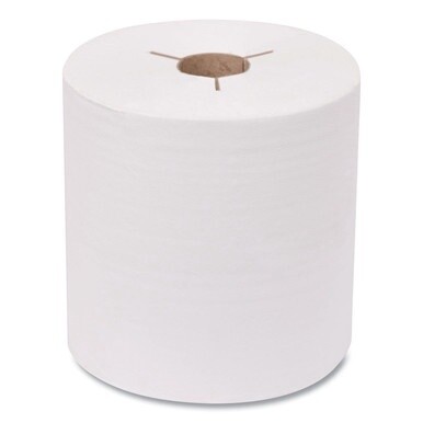 Advanced Hand Towel Roll, Notched, 1-Ply, 8 x 10, White, 6 Rolls/Carton