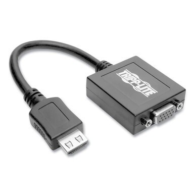 HDMI to VGA with Audio Converter Cable, 6&quot;, Black