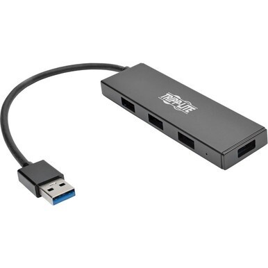 Tripp Lite by Eaton 4-Port Ultra-Slim Portable USB 3.0 SuperSpeed Hub - USB - External - 4 USB Port(s) - 4 USB 3.0 Port(s) - PC, Mac