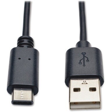 Tripp Lite by Eaton 3ft USB 2.0 Hi-Speed Cable A Male to USB Type-C USB-C Male 3' - USB for Ultrabook, Computer, Notebook - 60 MB/s - 3 ft - 1 x Type A Male USB - 1 x Type C Male USB - Gold-plated Con