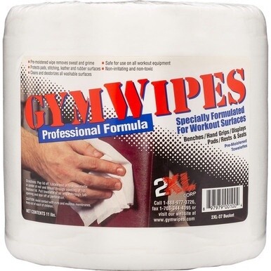 2XL GymWipes Professional Towelettes Bucket Refill - 8" Length x 6" Width - 700 / Pack - 1 / Pack - Bleach-free - White