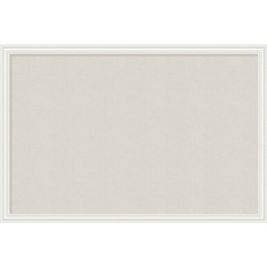 U Brands Cork Linen Bulletin Board, 30 x 20 Inches, White Wood Frame (2074U00-01) - 30" Height x 20" Width x 1" Depth - Tan Cork Surface - Self-healing, Durable, Mounting System - 1 Each