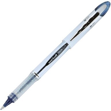 uniball&amp;trade; Vision Elite BLX Rollerball Pen - Bold Pen Point - 0.8 mm Pen Point Size - Black/Blue Pigment-based Ink - 1 Each