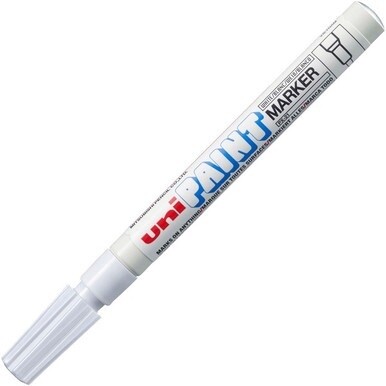 uni&amp;reg; uni-Paint PX-21 Oil-Based Paint Marker - Fine Marker Point - White Oil Based Ink - 1 Each