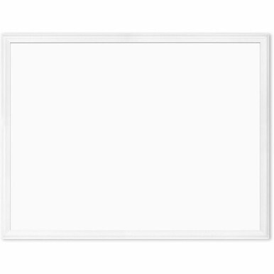 U Brands Magnetic Dry Erase Board - 30&quot; (2.5 ft) Width x 40&quot; (3.3 ft) Height - White Painted Steel Surface - White Wood Frame - Rectangle - Horizontal/Vertical - 1 Each