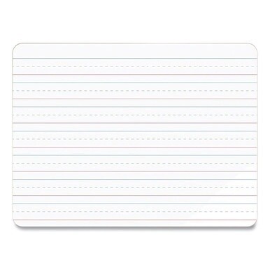 Double-Sided Dry Erase Lap Board, 12 x 9, White Surface, 10/Pack
