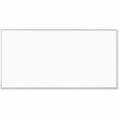 U Brands Magnetic Dry Erase Board - 47" (3.9 ft) Width x 95" (7.9 ft) Height - White Painted Steel Surface - Silver Aluminum Frame - Rectangle - Horizontal/Vertical - Magnetic - 1 Each