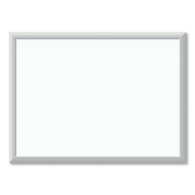 Melamine Dry Erase Board, 23 x 17, White Surface, Silver Frame
