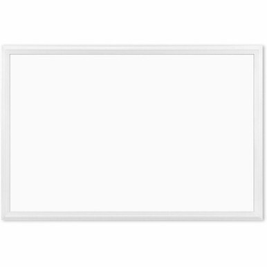 U Brands Magnetic Dry Erase Board - 20&quot; (1.7 ft) Width x 30&quot; (2.5 ft) Height - White Painted Steel Surface - White Wood Frame - Rectangle - Horizontal/Vertical - 1 Each
