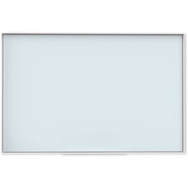 U Brands Frosted Glass Dry Erase Board - 23" (1.9 ft) Width x 35" (2.9 ft) Height - Frosted White Tempered Glass Surface - White Aluminum Frame - Rectangle - Horizontal/Vertical - 1 Each