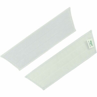 Unger Excella Floor Finishing Pads - 5/Carton - Mopping, Floor - Hook &amp; Loop Fastener - MicroFiber - Green, Black