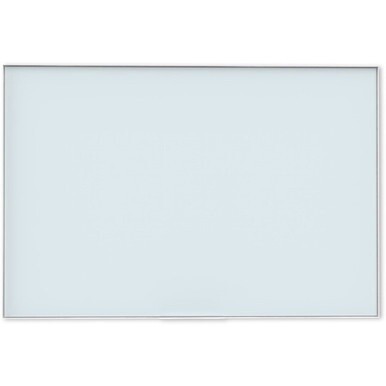 U Brands Glass Dry Erase Board - 47" (3.9 ft) Width x 70" (5.8 ft) Height - Frosted White Tempered Glass Surface - White Aluminum Frame - Rectangle - Horizontal/Vertical - 1 Each