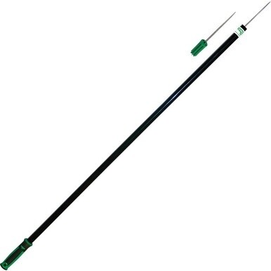 Unger No-Touch Trash/Paper Pickers - 42&quot; Reach - Ergonomic Handle, Durable - Steel, Steel - Black, Green - 10 / Carton