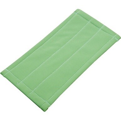 Unger Aluminum Pad Holder Microfiber Cleaning Pad - 1Each - Rectangle - 8&quot; Width - Cleaning, Glass - MicroFiber - Green