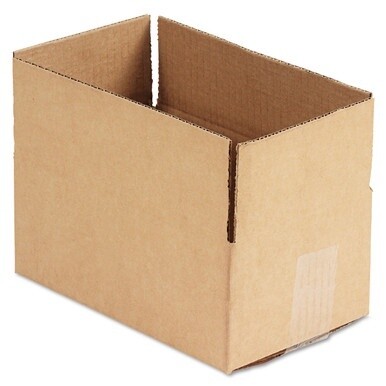 Fixed-Depth Corrugated Shipping Boxes, Regular Slotted Container (RSC), 6&quot; x 10&quot; x 4&quot;, Brown Kraft, 25/Bundle
