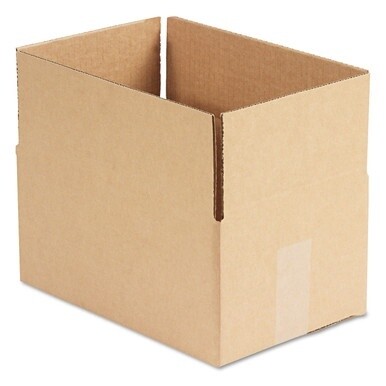 Fixed-Depth Corrugated Shipping Boxes, Regular Slotted Container (RSC), 8" x 12" x 6", Brown Kraft, 25/Bundle