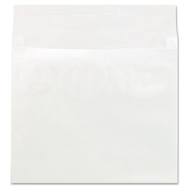 Deluxe Tyvek Expansion Envelopes, Open-Side, 4&quot; Capacity, #15 1/2, Square Flap, Self-Adhesive Closure, 12 x 16, White, 50/CT