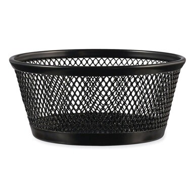 Jumbo Mesh Storage Dish, 4.38&quot; Diameter x 2&quot;h, Black