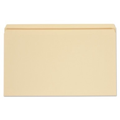 Top Tab File Folders, Straight Tabs, Legal Size, 0.75&quot; Expansion, Manila, 100/Box