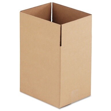 Fixed-Depth Corrugated Shipping Boxes, Regular Slotted Container (RSC), 8.75&quot; x 11.25&quot; x 12&quot;, Brown Kraft, 25/Bundle